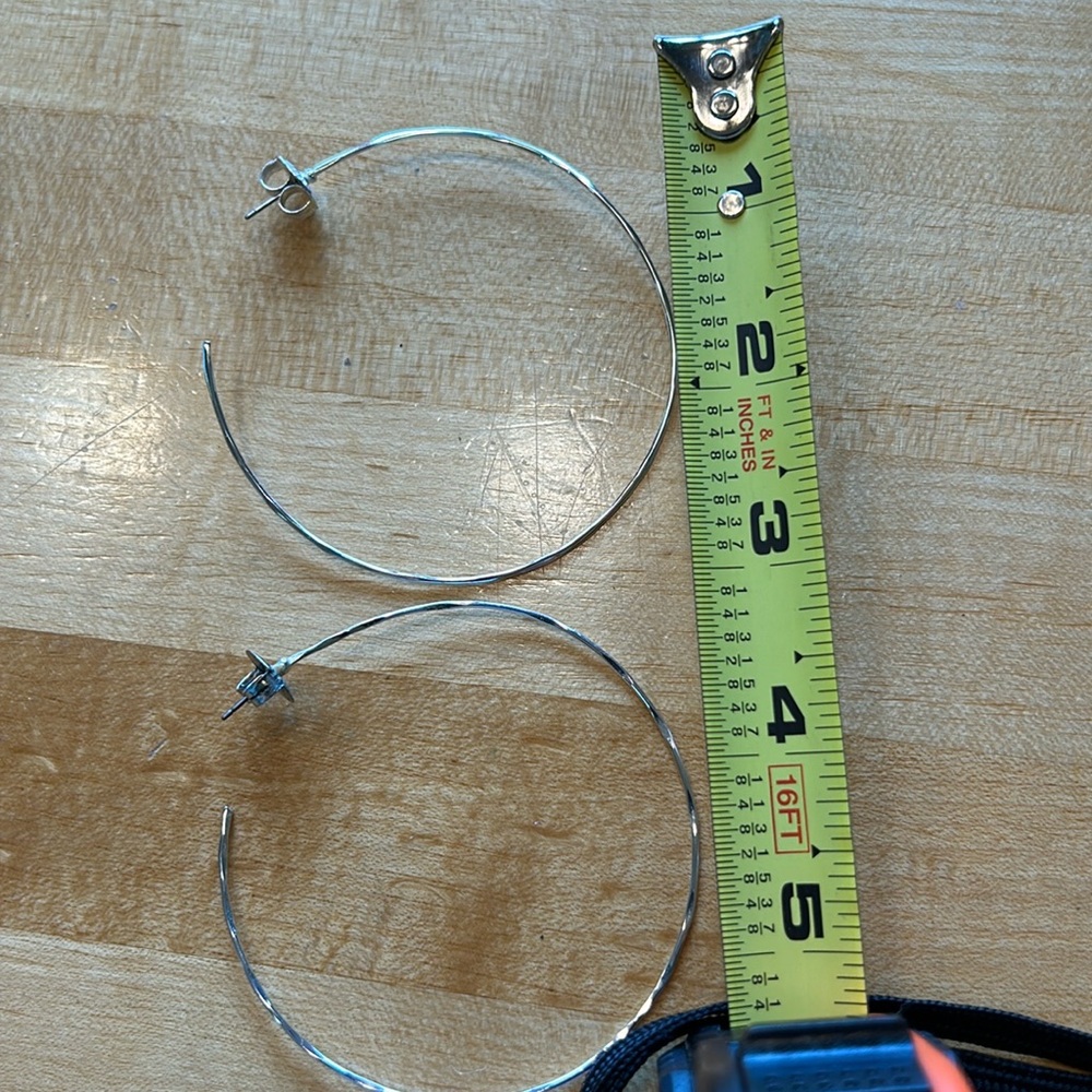 Silver hoops